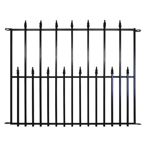 Yardworks 30 X 36 Teton Steel Fence Panel 1 Yardworks 30 X 36 Teton Steel Fence Panel