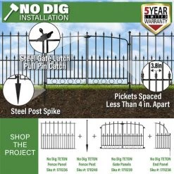Yardworks 30 X 16-1/2 Teton Fence End Panel -Yardworks shop 1711238 P ALT2