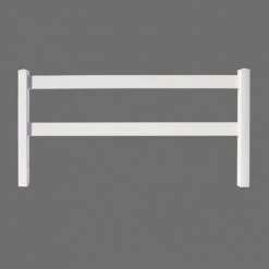 Yardworks® 2" X 6" - 8' White Vinyl Notched Ranch Rail