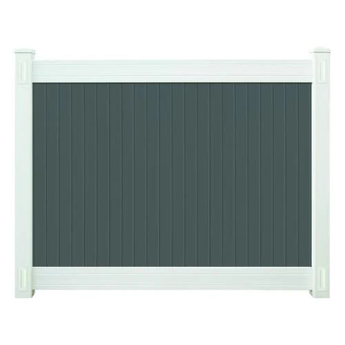 Yardworks® Richmond 6 X 8 Two-Toned Gray Privacy Vinyl Fence Panel 1 Yardworks® Richmond 6 X 8 Two-Toned Gray Privacy Vinyl Fence Panel