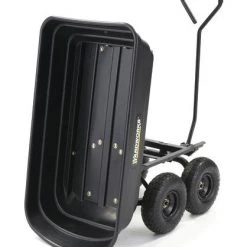 Yardworks® Poly Utility Dump Cart - 600 Lb. -Yardworks shop 2640014backdumpright