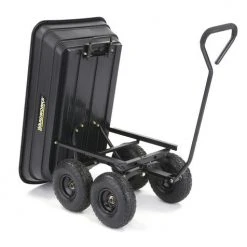 Yardworks® Poly Utility Dump Cart - 600 Lb. -Yardworks shop 2640014frontrightdump