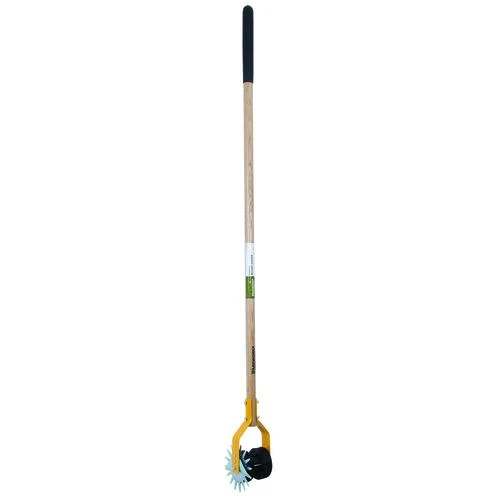 Yardworks® 54" Wood Handle Dual Wheel Edger 1 Yardworks® 54" Wood Handle Dual Wheel Edger