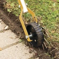 Yardworks 48" Wood Handle Sidewalk Edger -Yardworks shop 2658913 SidewalkEdger inuse3