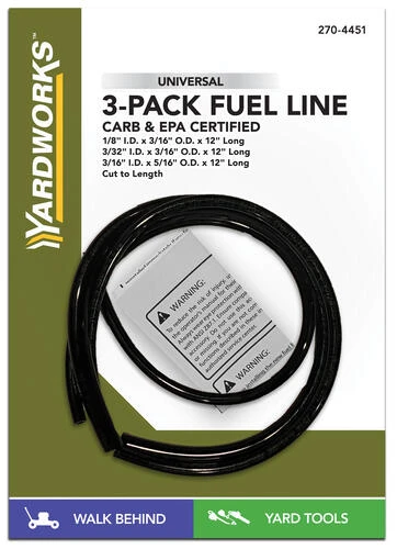 Yardworks™ Universal Handheld Power Equipment Fuel Line Kit - 3 Pack 2 Yardworks™ Universal Handheld Power Equipment Fuel Line Kit - 3 Pack - Image 2