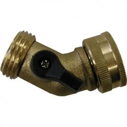 Yardworks® Brass Gooseneck Shut-Off Valve