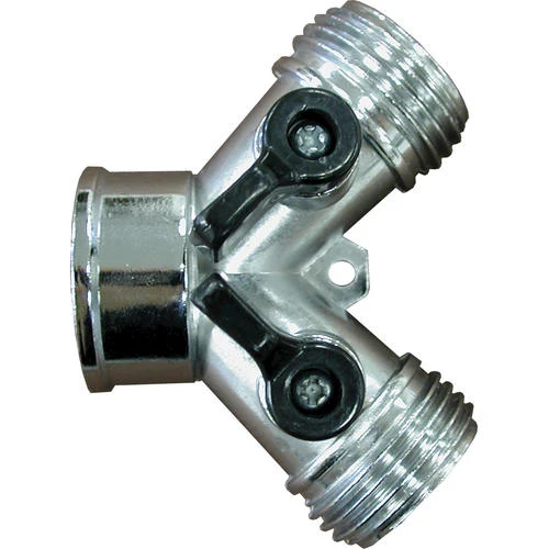 Yardworks® Metal Shut-Off Y-Valve 1 Yardworks® Metal Shut-Off Y-Valve