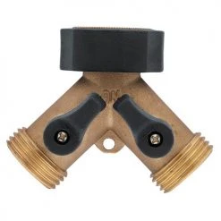 Yardworks® Brass Shut-Off Y-Valve