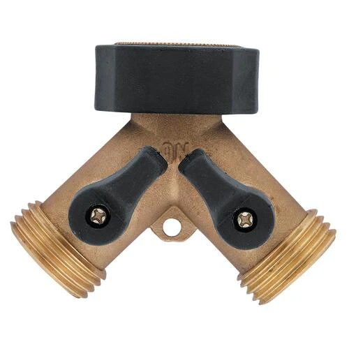 Yardworks® Brass Shut-Off Y-Valve 1 Yardworks® Brass Shut-Off Y-Valve
