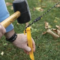 Yardworks® 8" Plastic Tie Down / Tent Stake - 6 Pack -Yardworks shop 279 9610 TentStakes InUse2