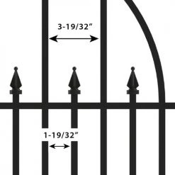 Yardworks 30 X 16-1/2 Teton Fence End Panel -Yardworks shop 854311S 1711238silhouetteC V2