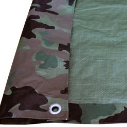 Yardworks® 6' X 8' Reversible Camo/Green Medium-Duty Tarp