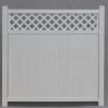 Yardworks® Belmont 6 X 6 White Lattice Top Vinyl Fence Panel
