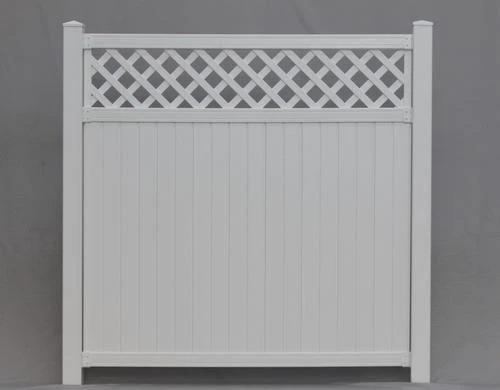 Yardworks® Belmont 6 X 6 White Lattice Top Vinyl Fence Panel 1 Yardworks® Belmont 6 X 6 White Lattice Top Vinyl Fence Panel